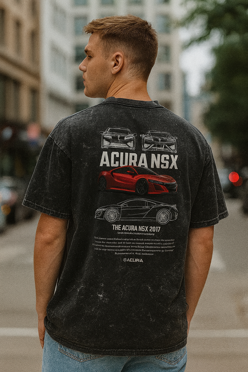 Unisex Acid Washed Oversized Tee